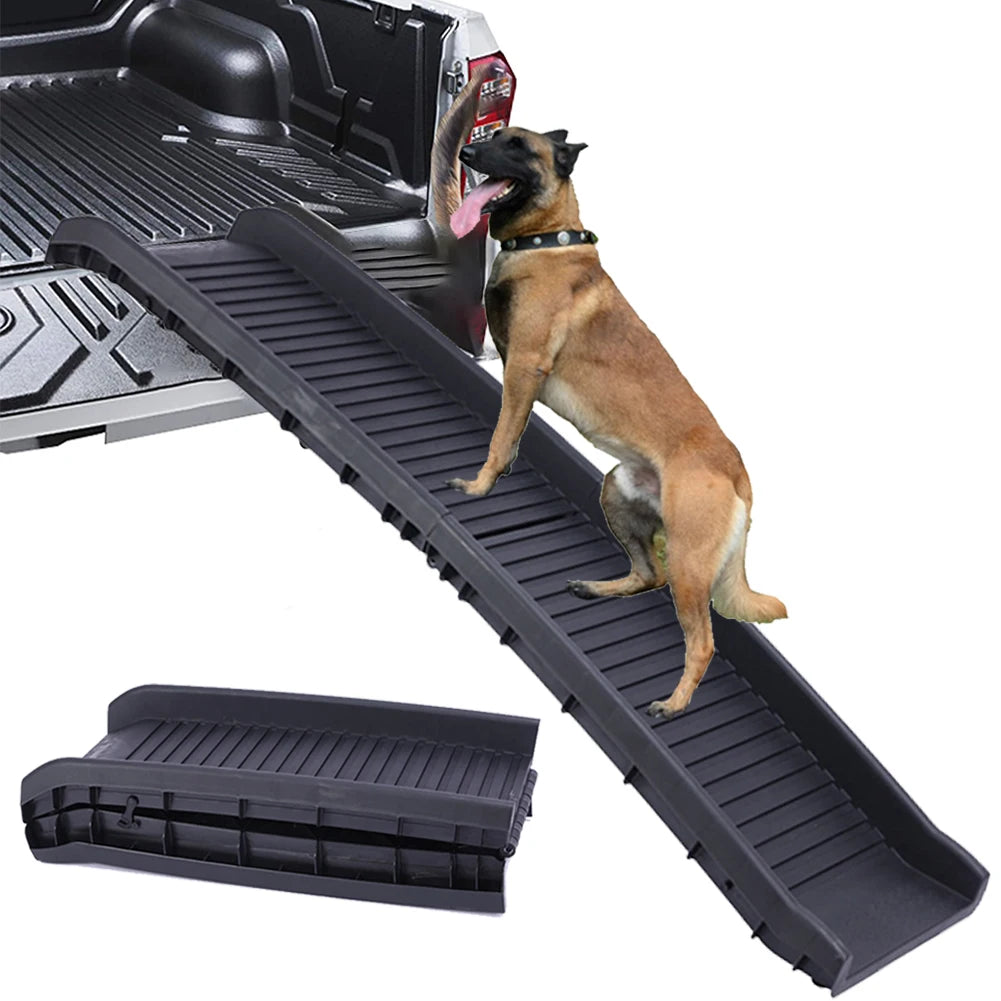 Elevate Your Pet's Mobility with Our Lightweight Folding Dog Ramp - Perfect for Cars, Trucks, and High Beds!