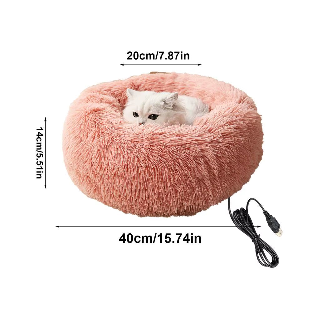 Cozy Up Your Pet This Winter with Our Electric Heated Dog Bed - Soft, Comfortable, and USB Charged!