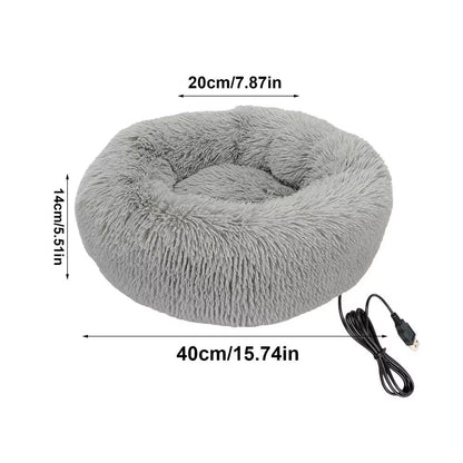 Cozy Up Your Pet This Winter with Our Electric Heated Dog Bed - Soft, Comfortable, and USB Charged!