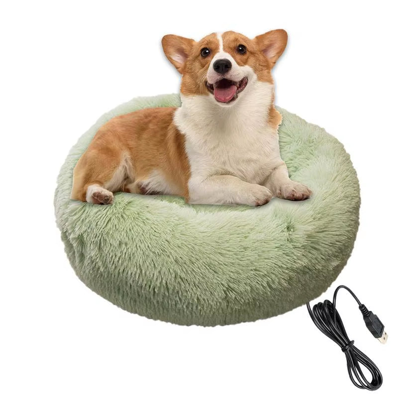 Cozy Up Your Pet This Winter with Our Electric Heated Dog Bed - Soft, Comfortable, and USB Charged!