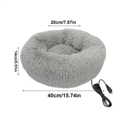 Cozy Up Your Pet This Winter with Our Electric Heated Dog Bed - Soft, Comfortable, and USB Charged!
