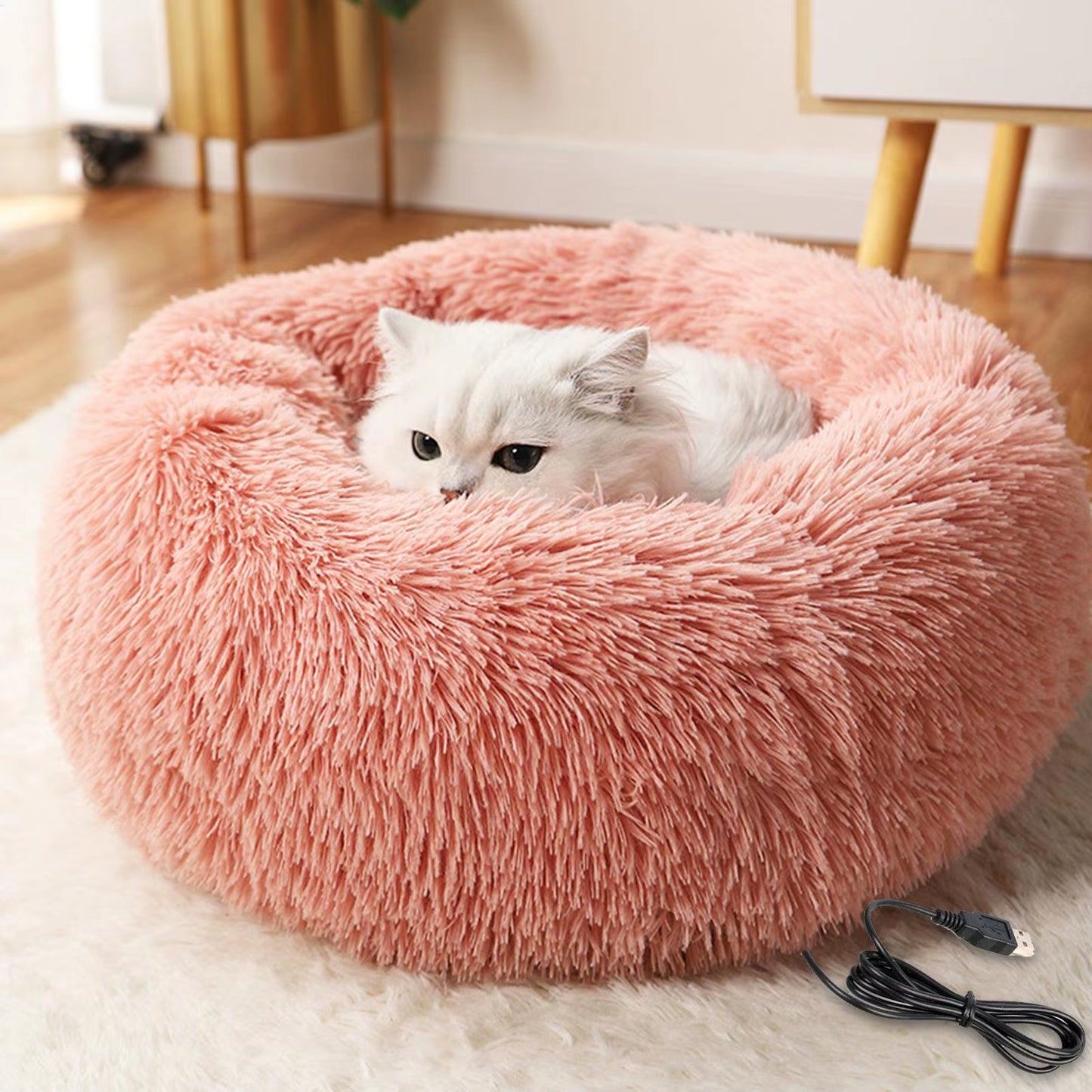 Cozy Up Your Pet This Winter with Our Electric Heated Dog Bed - Soft, Comfortable, and USB Charged!
