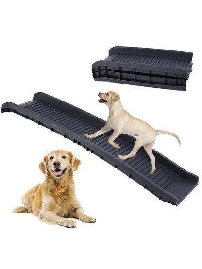 Elevate Your Pet's Mobility with Our Lightweight Folding Dog Ramp - Perfect for Cars, Trucks, and High Beds!
